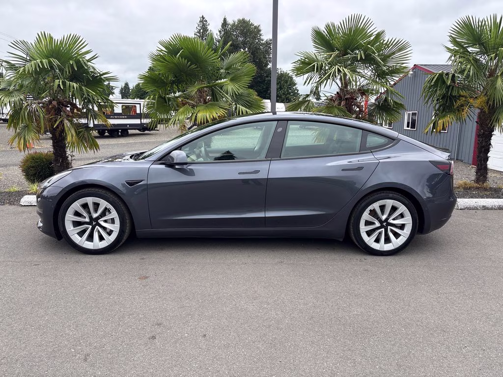 2022 Gray Tesla Model 3 Long Range AWD Sedan