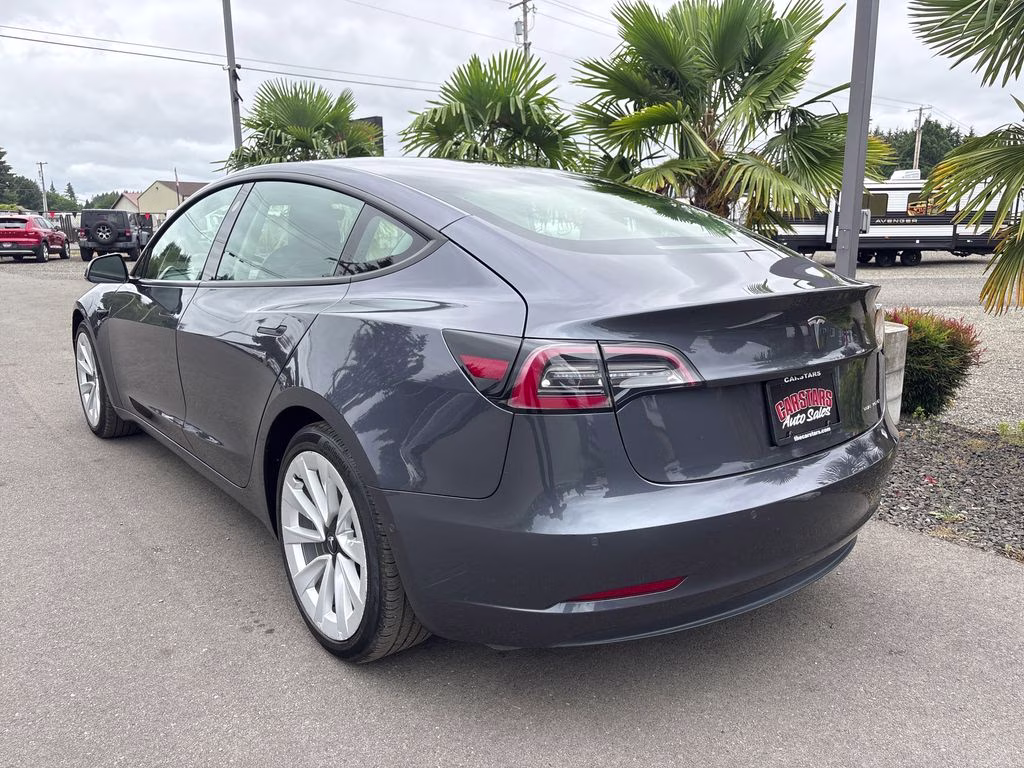 2022 Gray Tesla Model 3 Long Range AWD Sedan