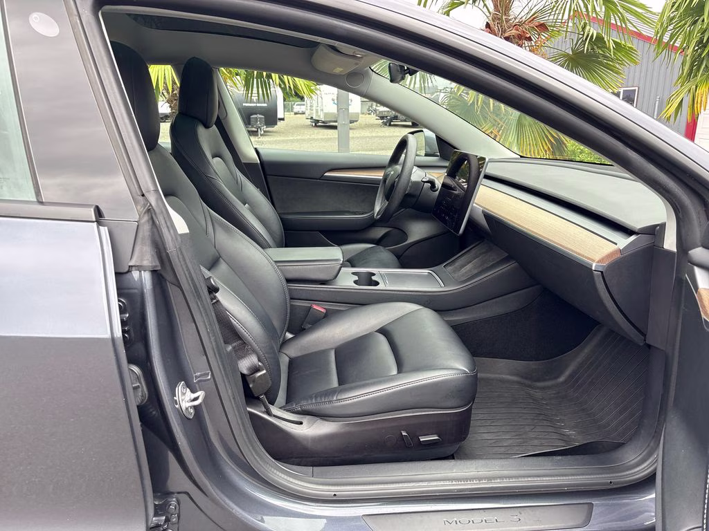 2022 Gray Tesla Model 3 Long Range AWD Sedan