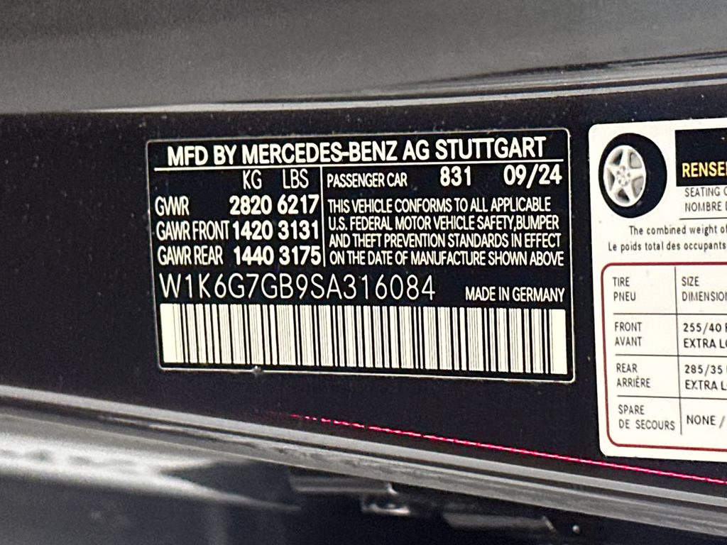 2025 Graphite Gray Mercedes-Benz S-Class S 580 AWD Sedan