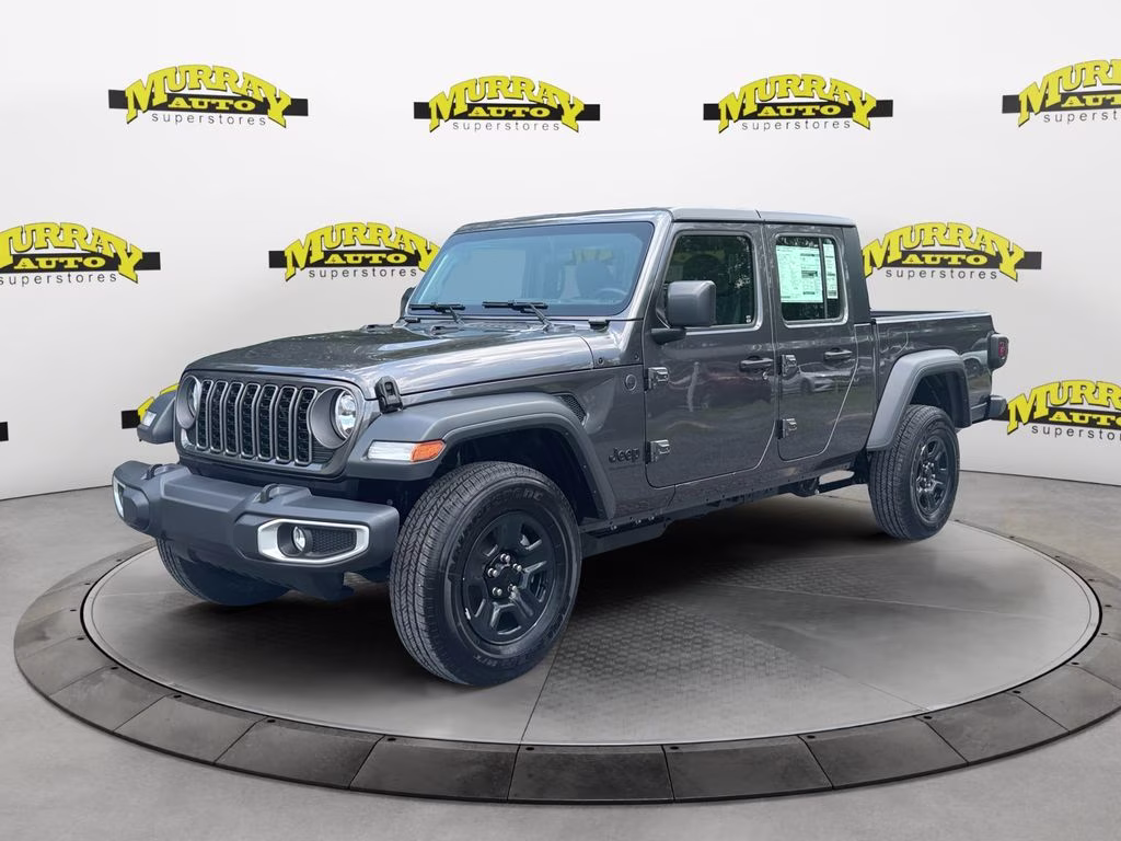 2026 Granite Crystal Metallic Clearcoat Jeep Gladiator Sport 4X4 Truck