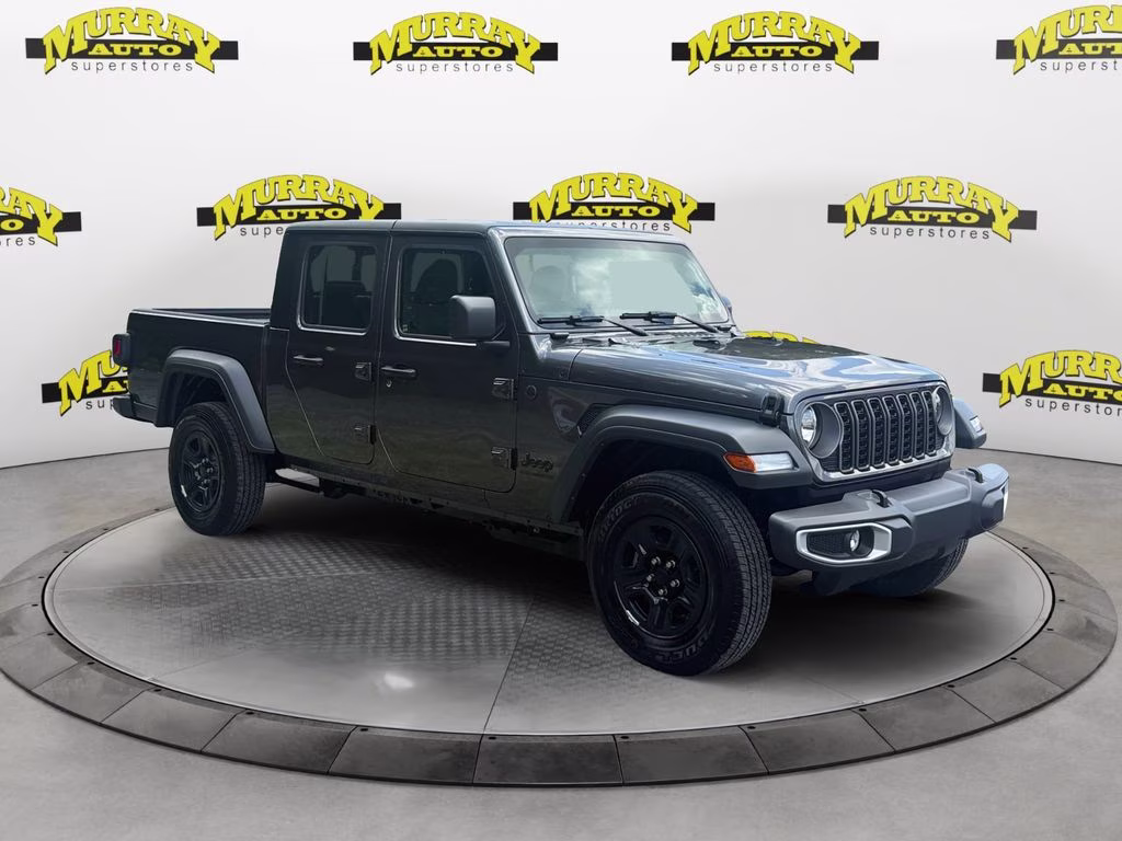 2026 Granite Crystal Metallic Clearcoat Jeep Gladiator Sport 4X4 Truck
