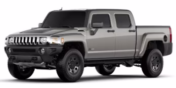 2009 Boulder Gray Metallic HUMMER H3 H3T Alpha Leather 4X4