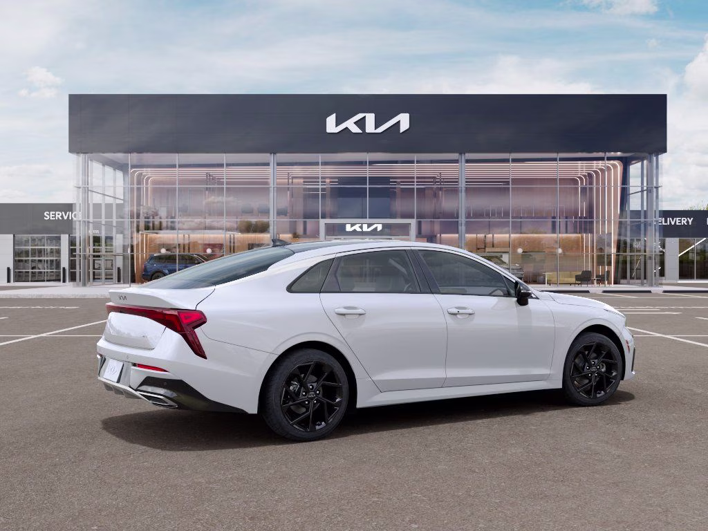 2026 Snow White Pearl Kia K5 GT-Line AWD Sedan