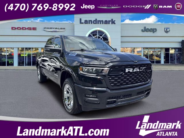 2026 Diamond Black Crystal Pearlcoat Ram 1500 Big Horn 4X4 Truck