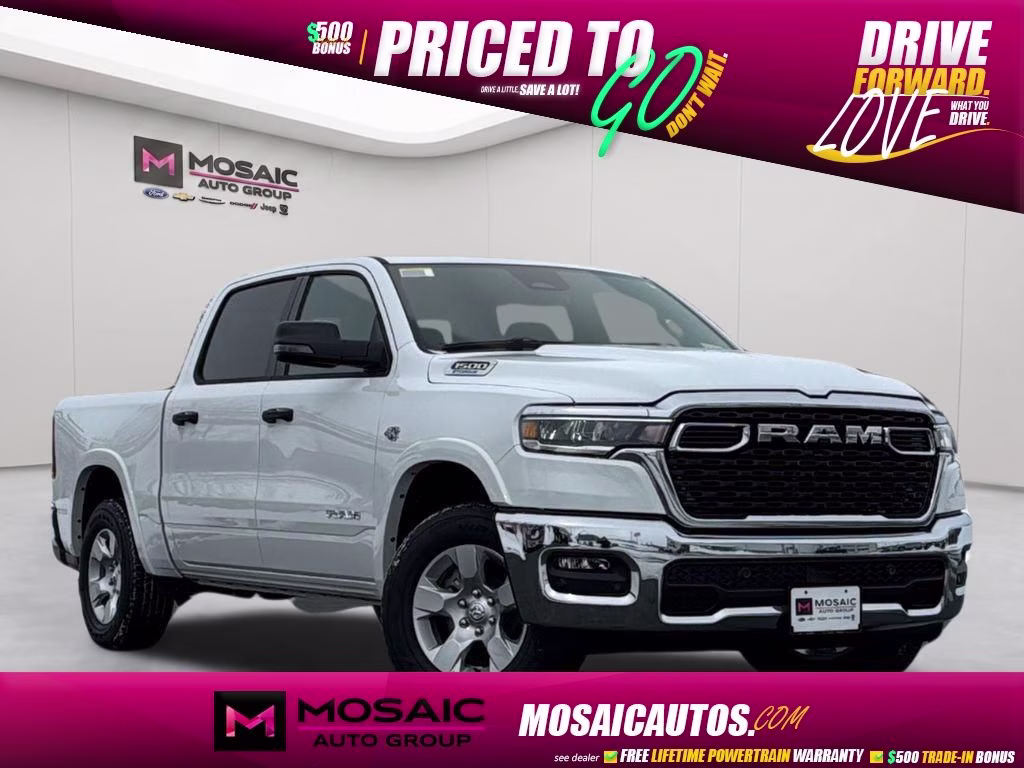 2026 Bright White Clearcoat Ram 1500 Big Horn/Lone Star 4X4 Truck