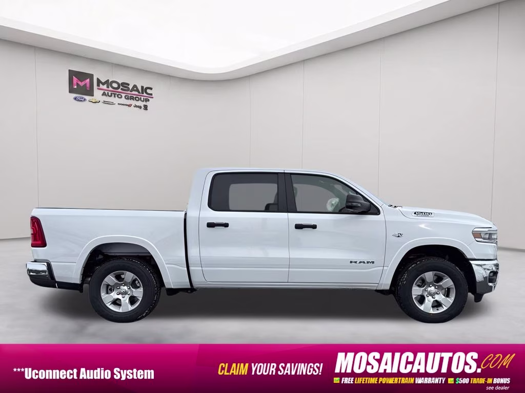 2026 Bright White Clearcoat Ram 1500 Big Horn/Lone Star 4X4 Truck