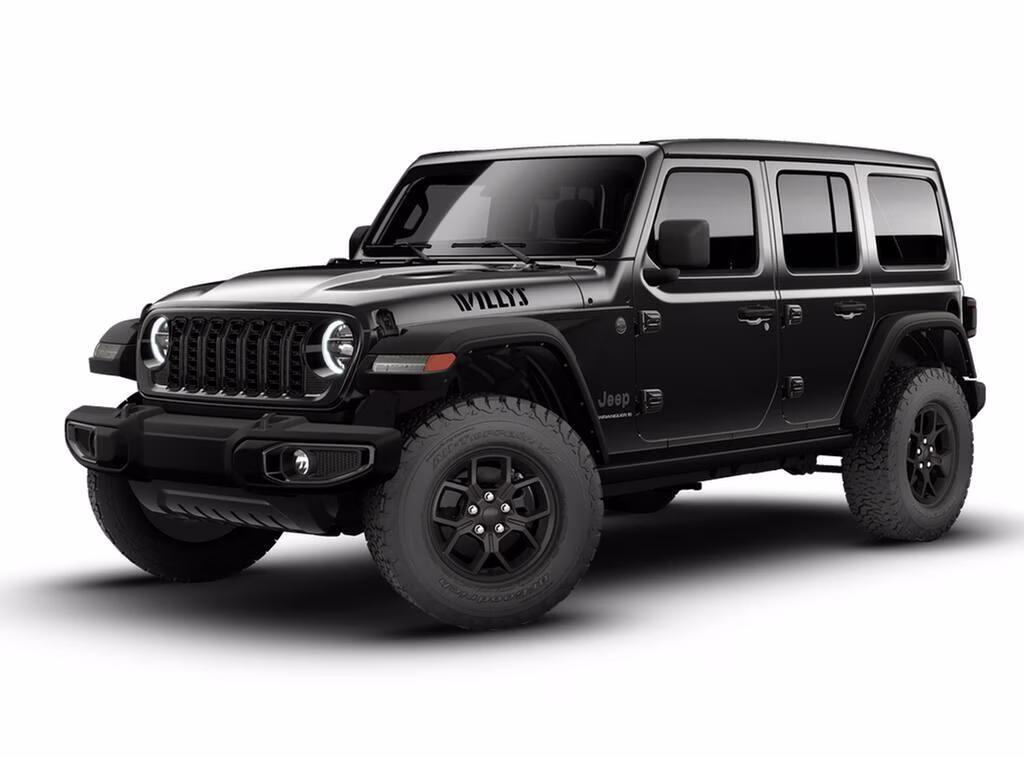 2026 Black Clear Coat Jeep Wrangler Wrangler 4-door Willys 4-door