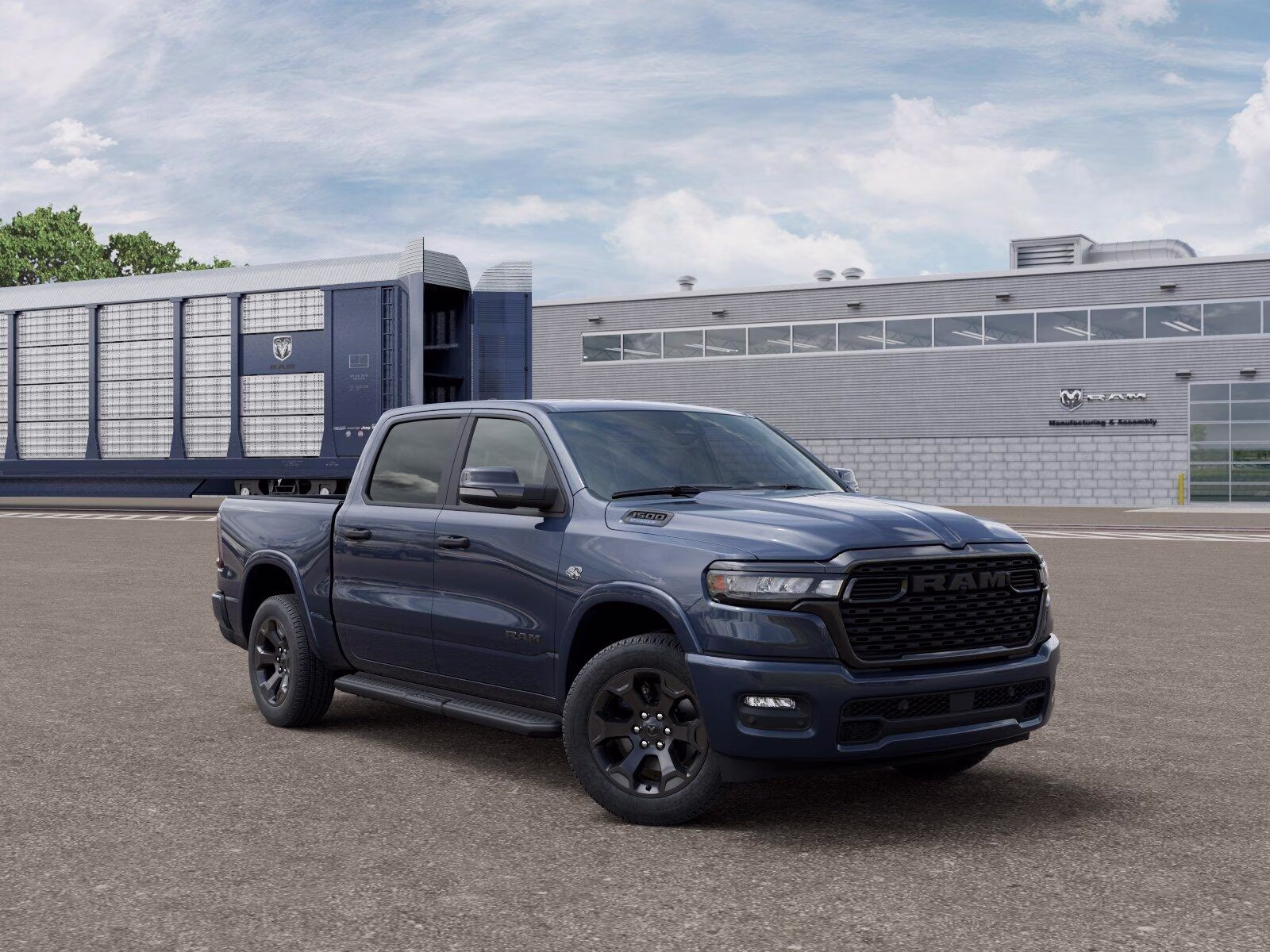 2026 Forged Blue Metallic Ram 1500 1500 Big Horn Crew Cab 4x4 5'7' Box Truck
