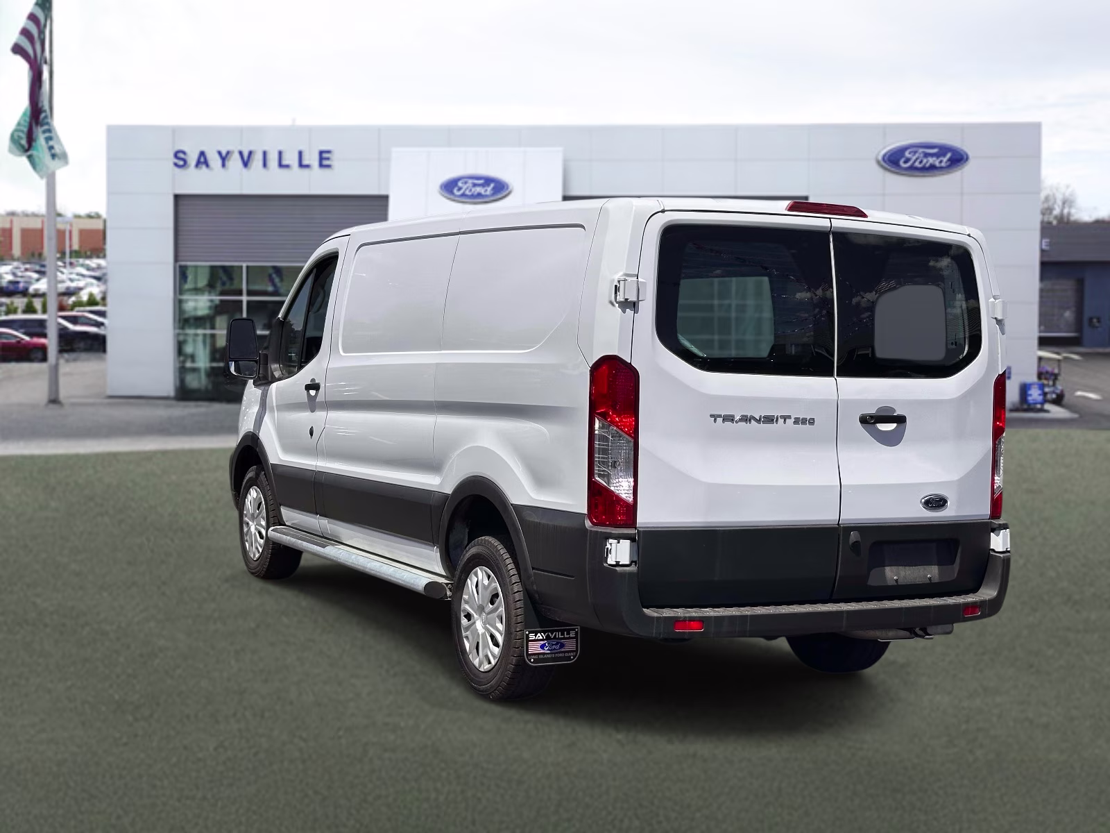 2025 Oxford White Ford Transit Cargo Van T-250 130 Low Rf 9070 GVWR RWD RWD Van