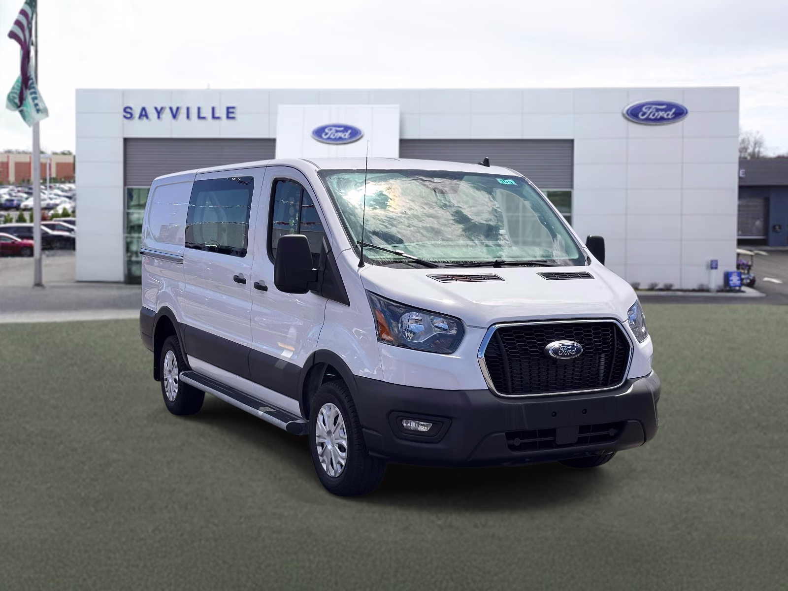 2025 Oxford White Ford Transit Cargo Van T-250 130 Low Rf 9070 GVWR RWD RWD Van