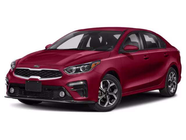 2021 Currant Red Kia Forte LXS FWD Sedan