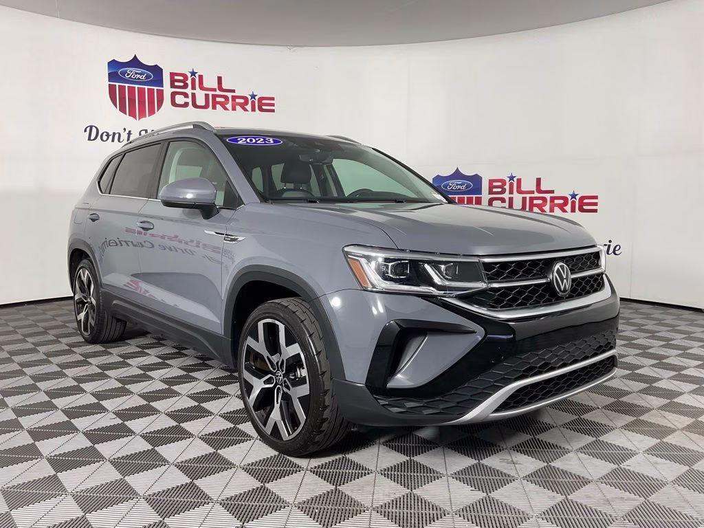 2023 Gray Volkswagen Taos 1.5T SEL AWD SUV