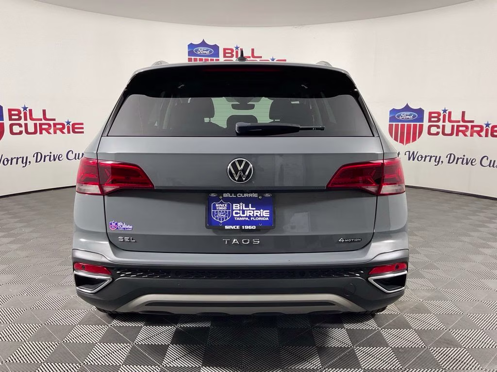 2023 Gray Volkswagen Taos 1.5T SEL AWD SUV