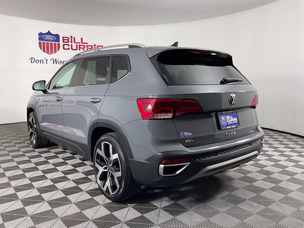 2023 Gray Volkswagen Taos 1.5T SEL AWD SUV