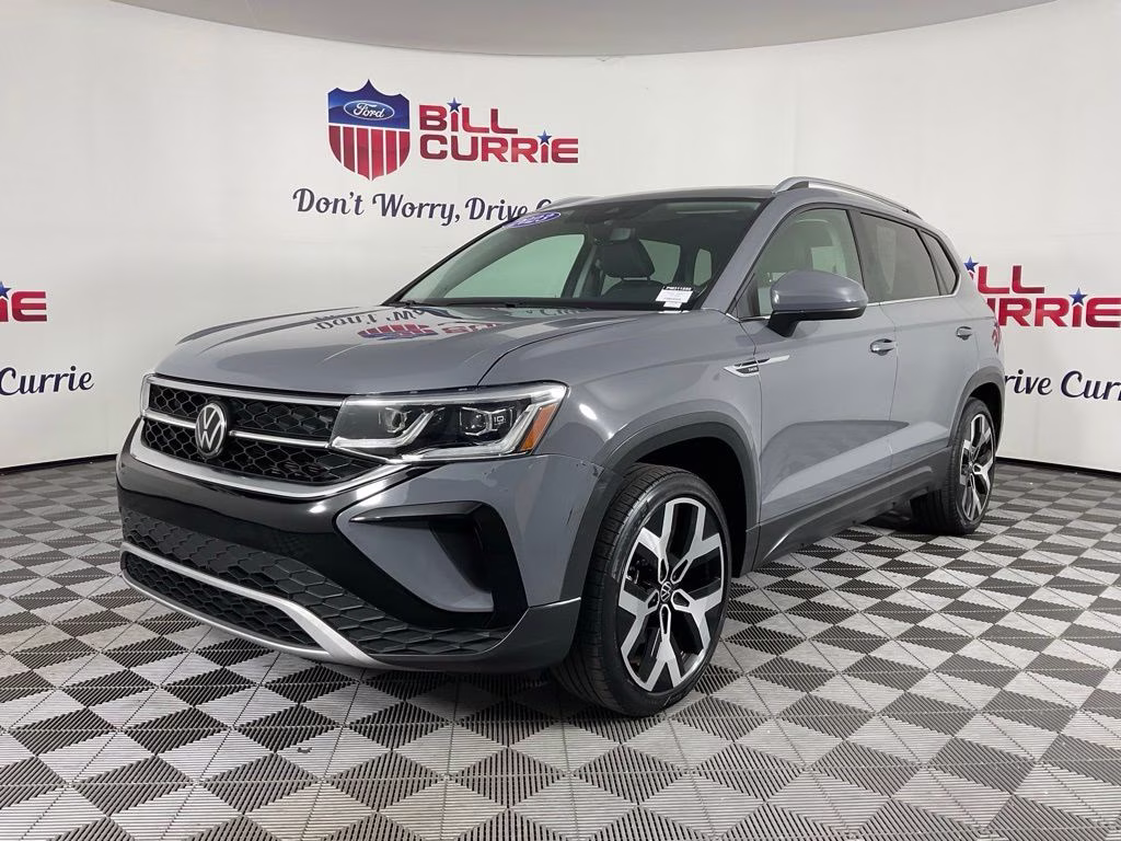 2023 Gray Volkswagen Taos 1.5T SEL AWD SUV