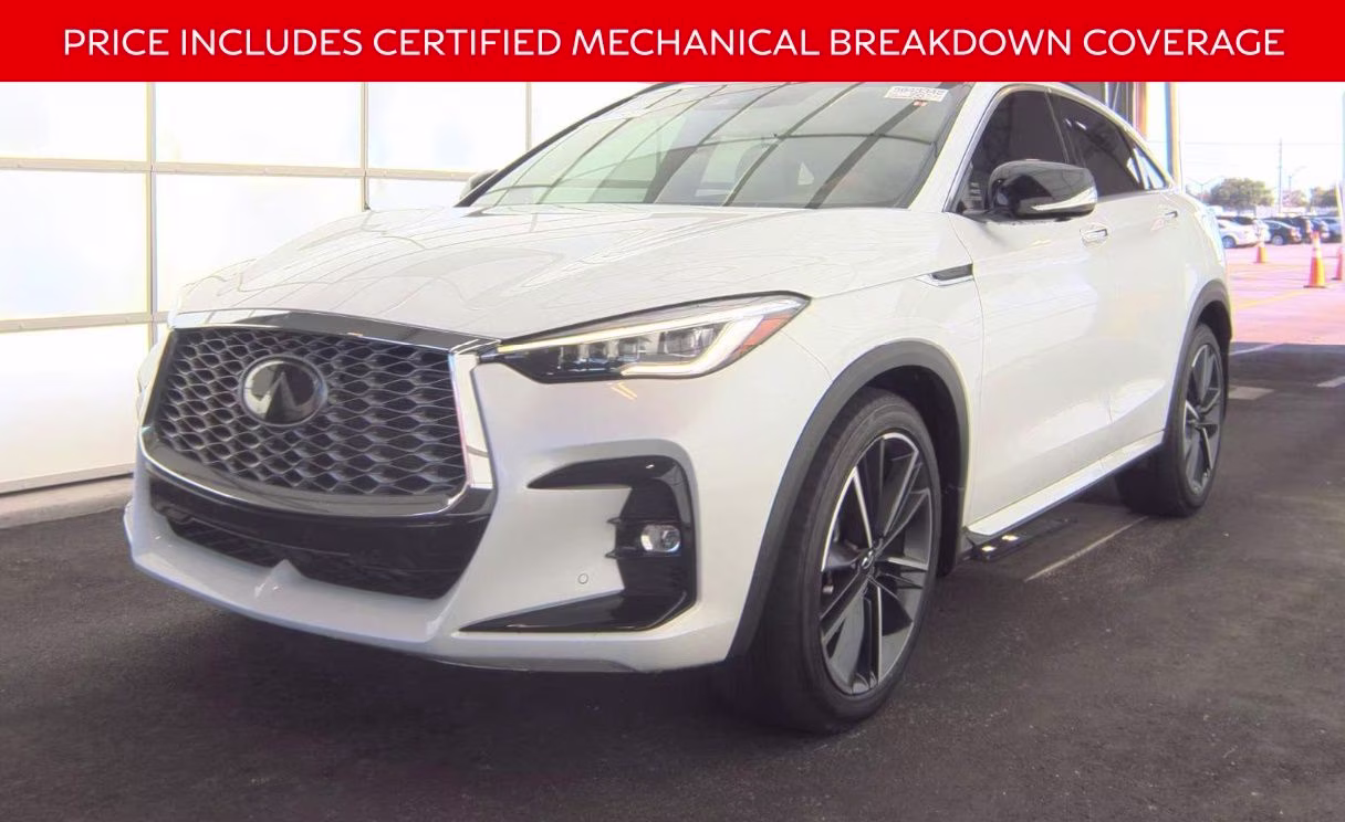 2023 White INFINITI QX55 SENSORY AWD SUV