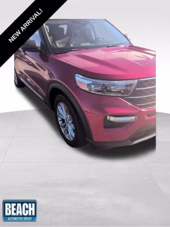 2020 Red Ford Explorer XLT RWD SUV