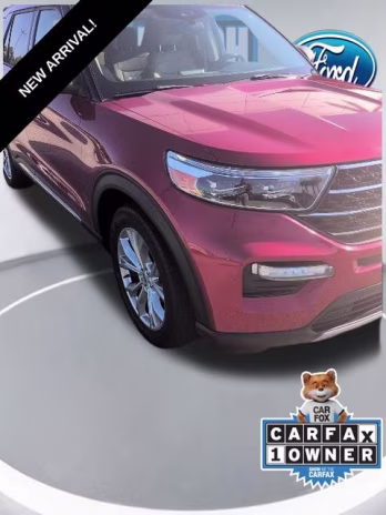 2020 Red Metallic Ford Explorer XLT RWD SUV