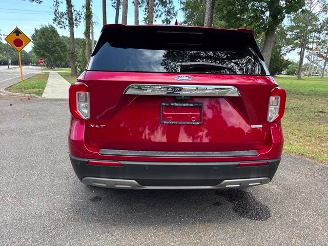 2020 Red Metallic Ford Explorer XLT RWD SUV