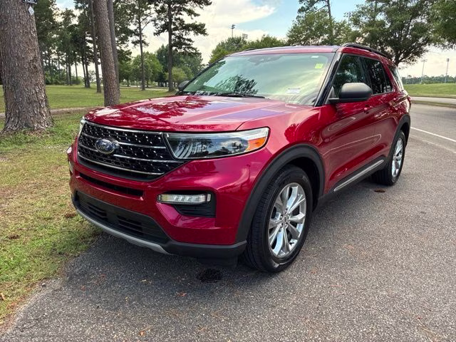 2020 Red Metallic Ford Explorer XLT RWD SUV