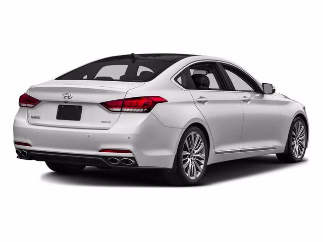 2016 Casablanca White Hyundai Genesis Base RWD Sedan