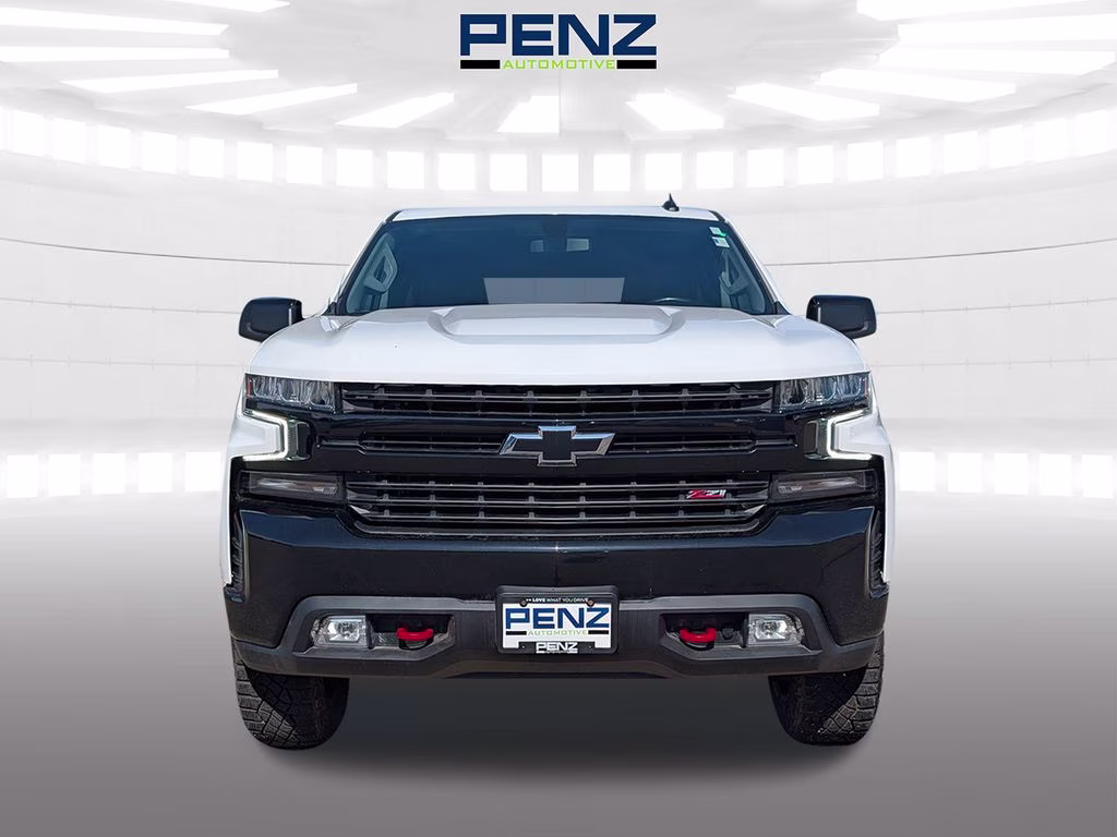 2021 Summit White Chevrolet Silverado 1500 LT Trail Boss 4X4 Truck