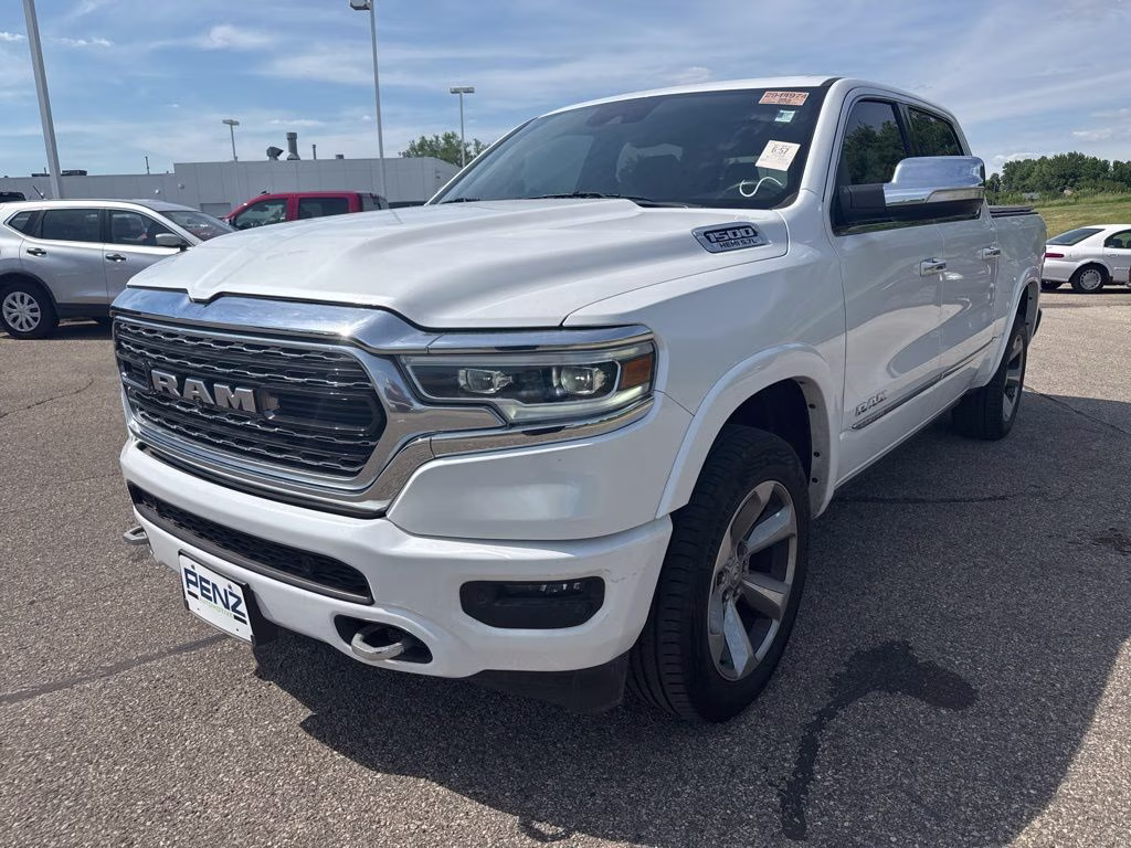 2020 Ivory White Tri-Coat Pearlcoat Ram 1500 Limited 4X4 Truck