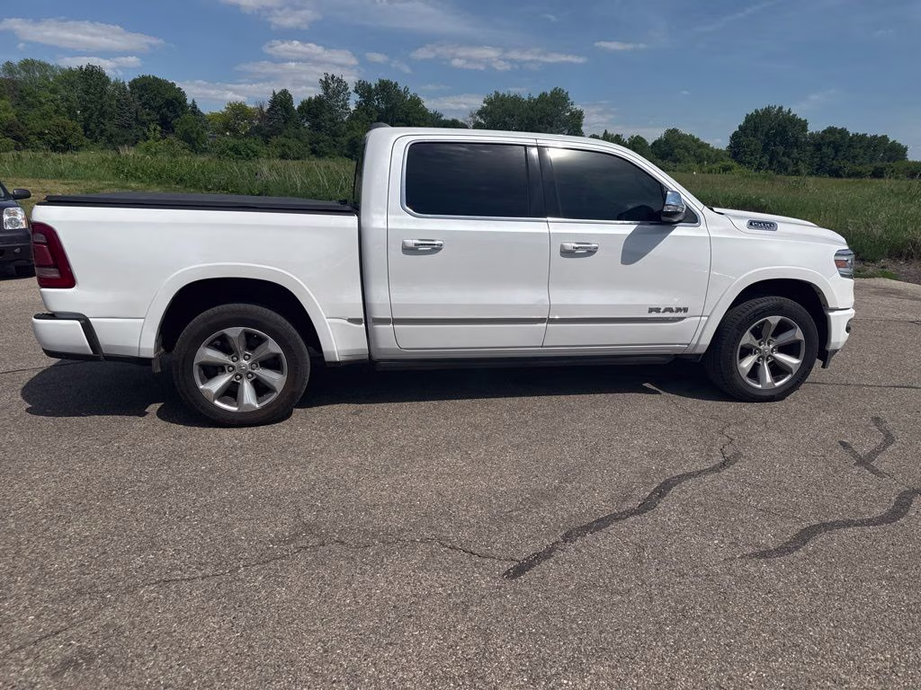 2020 Ivory White Tri-Coat Pearlcoat Ram 1500 Limited 4X4 Truck