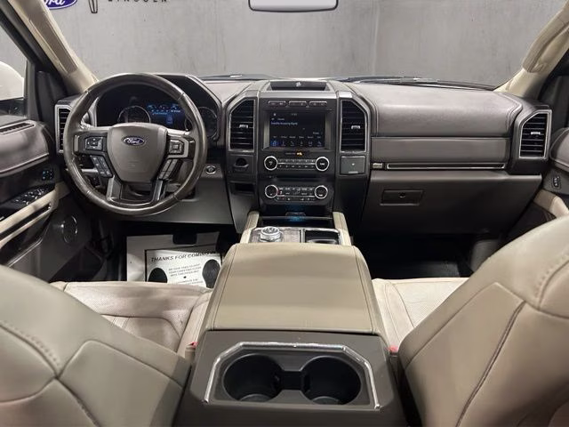 2018 White Platinum Metallic Tri-Coat Ford Expedition Limited 4X4 SUV