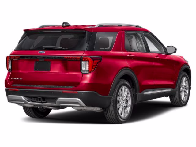 2025 Red Metallic Ford Explorer Platinum 4X4 SUV