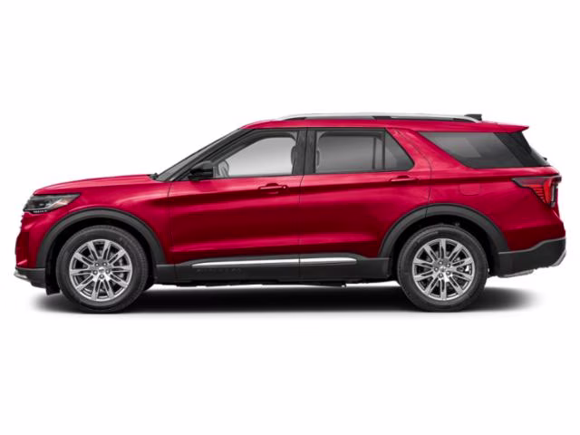 2025 Red Metallic Ford Explorer Platinum 4X4 SUV
