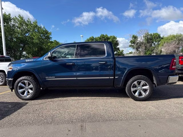 2020 Patriot Blue Pearlcoat Ram 1500 Limited 4X4 Truck