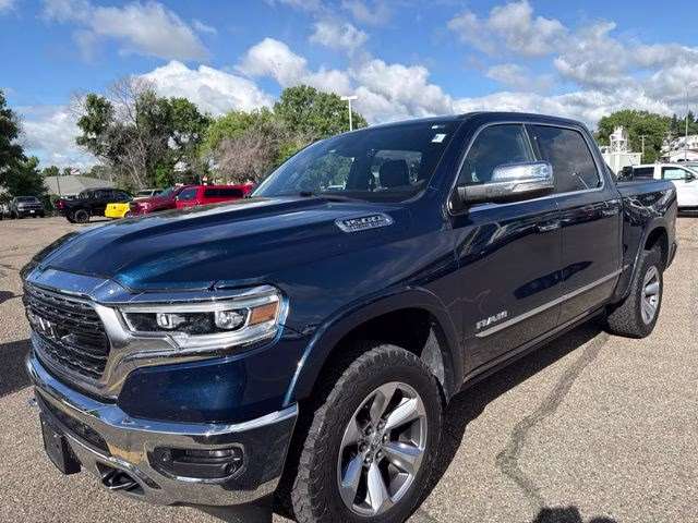 2020 Patriot Blue Pearlcoat Ram 1500 Limited 4X4 Truck