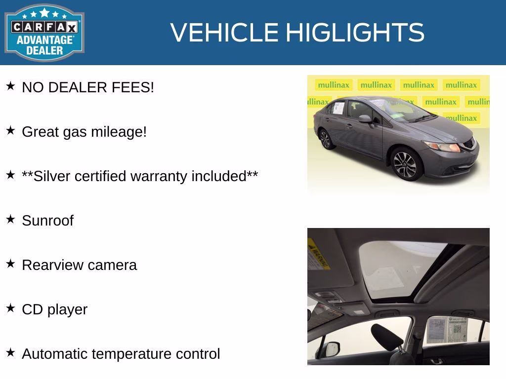2013 Urban Titanium Metallic Honda Civic EX FWD Sedan