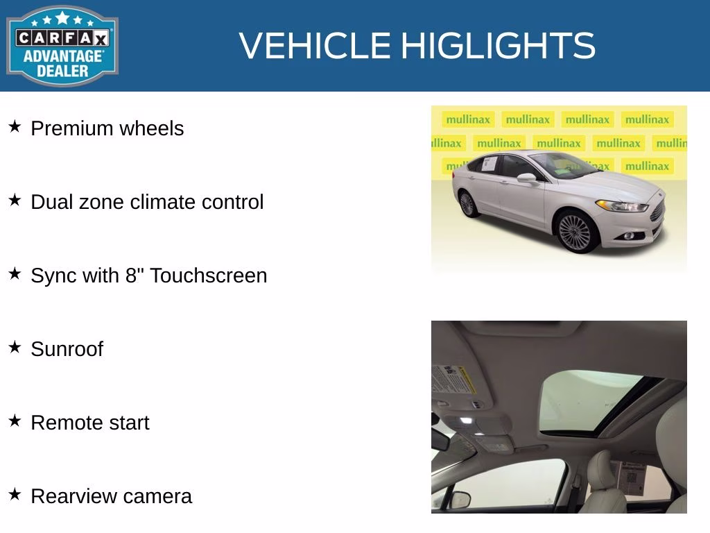 2016 White Platinum Metallic Tri-Coat Ford Fusion Titanium FWD Sedan