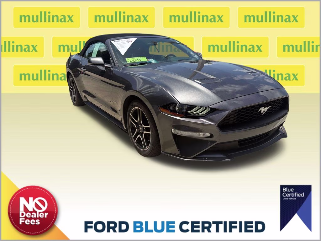 2019 Magnetic Ford Mustang EcoBoost Premium RWD Convertible