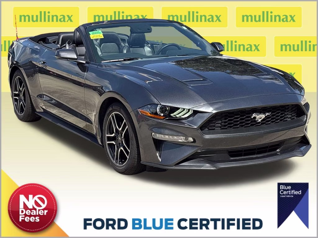 2019 Magnetic Ford Mustang EcoBoost Premium RWD Convertible