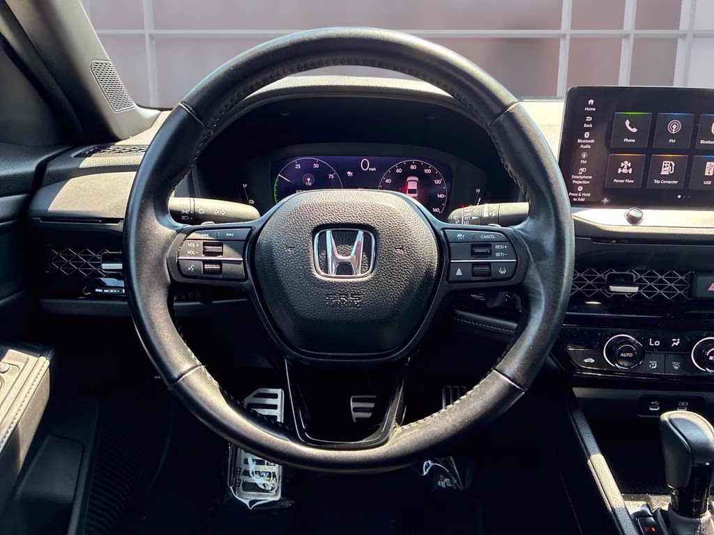 2024 White Honda Accord Hybrid Sport FWD Sedan