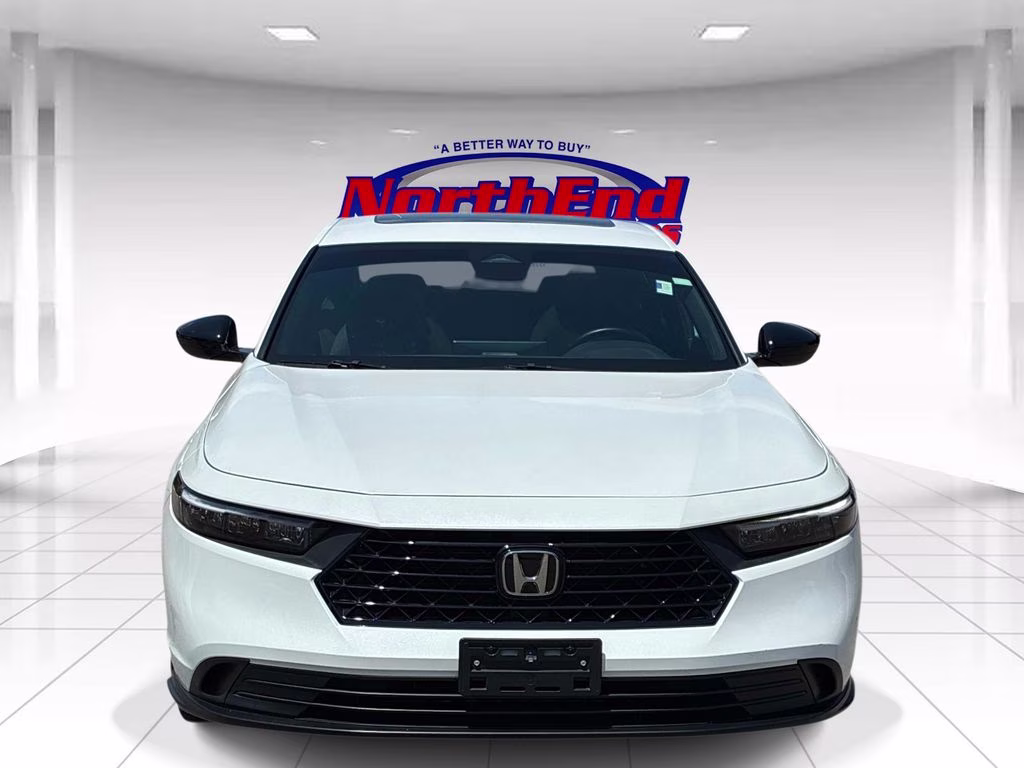 2024 White Honda Accord Hybrid Sport FWD Sedan