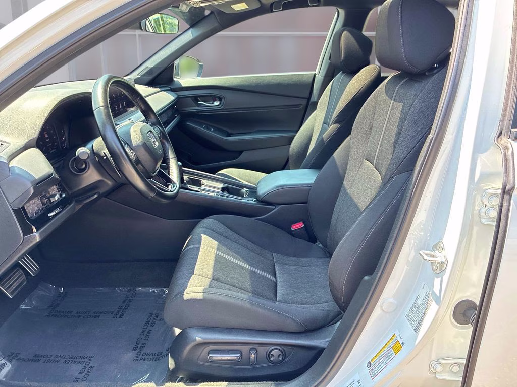 2024 White Honda Accord Hybrid Sport FWD Sedan
