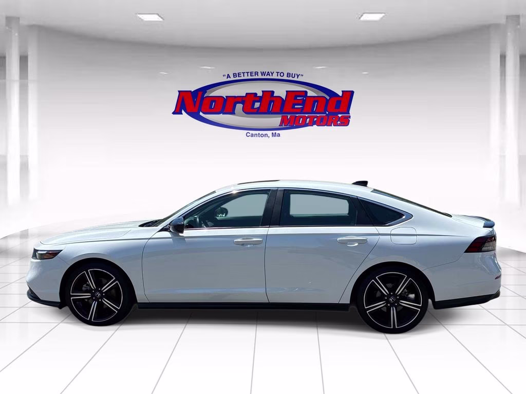 2024 White Honda Accord Hybrid Sport FWD Sedan