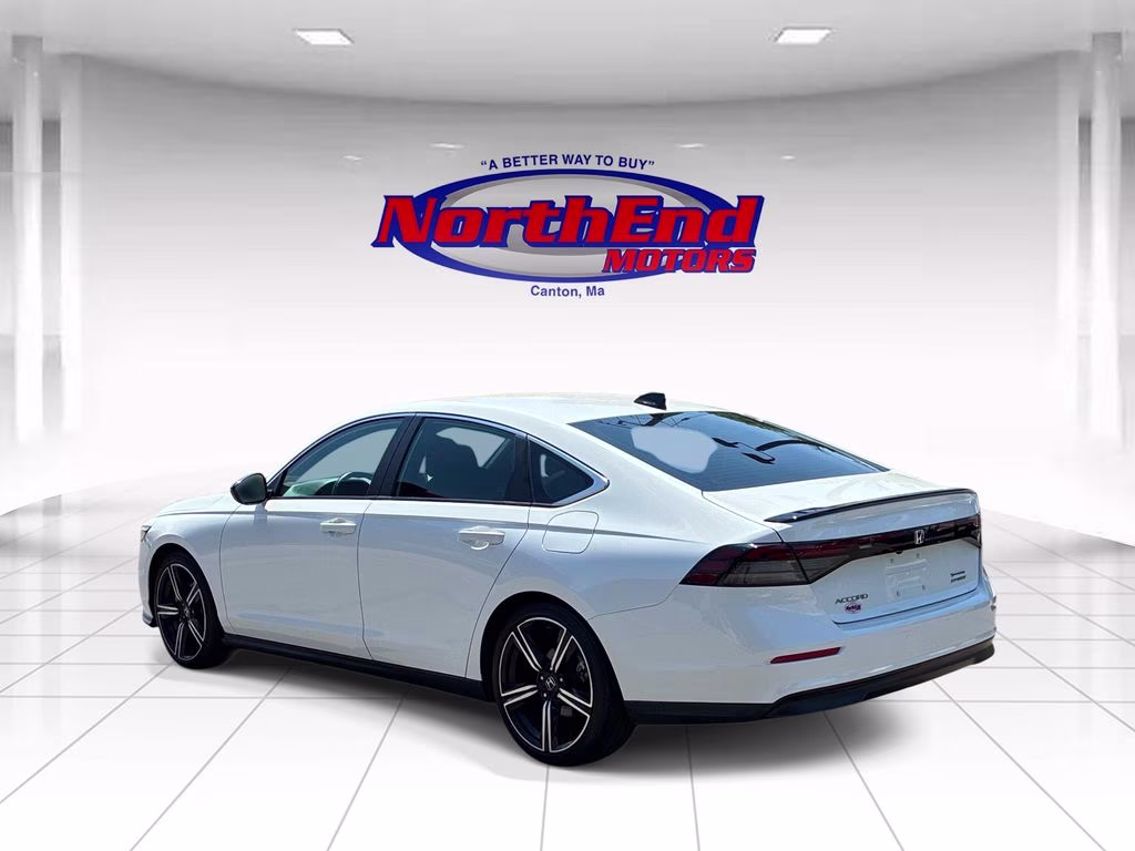 2024 White Honda Accord Hybrid Sport FWD Sedan