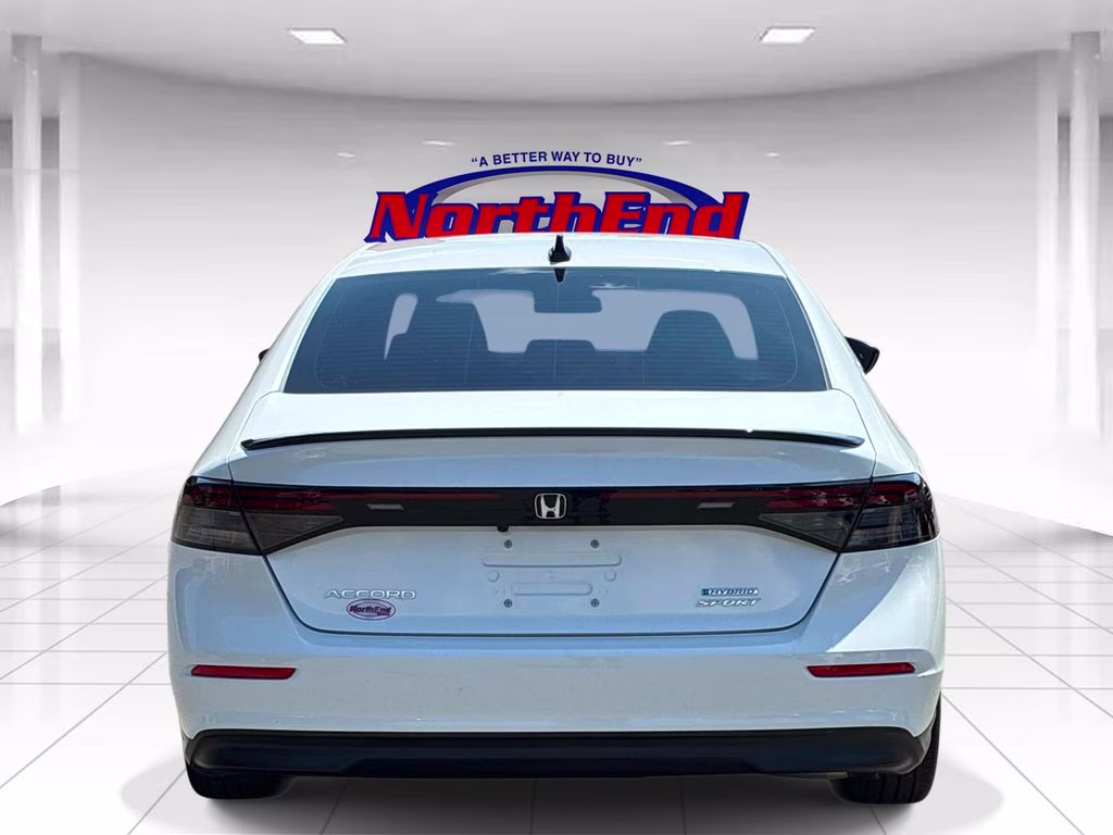 2024 White Honda Accord Hybrid Sport FWD Sedan