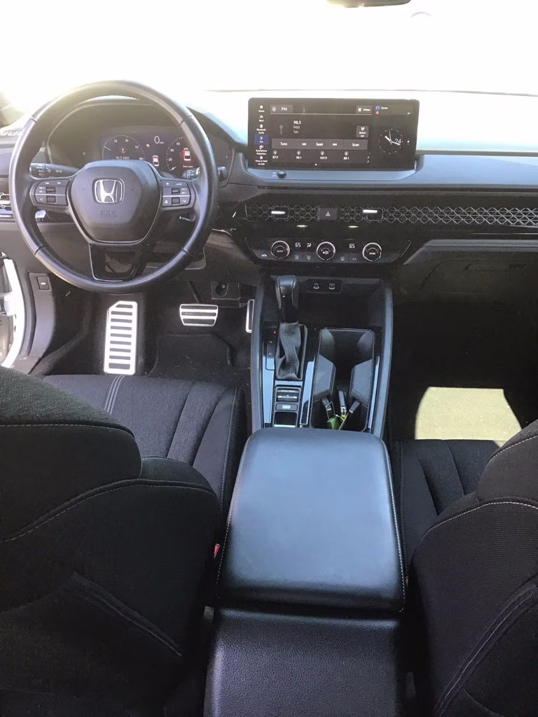 2024 White Honda Accord Hybrid Sport FWD Sedan