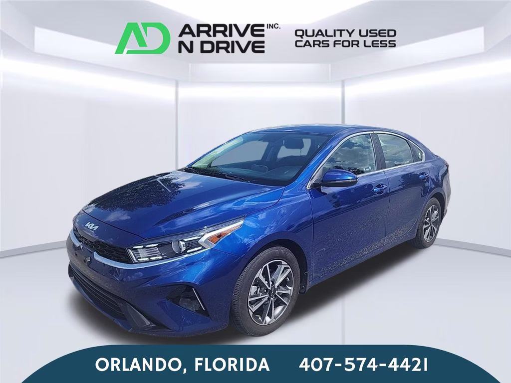 2024 Sporty Blue Kia Forte LXS FWD Sedan