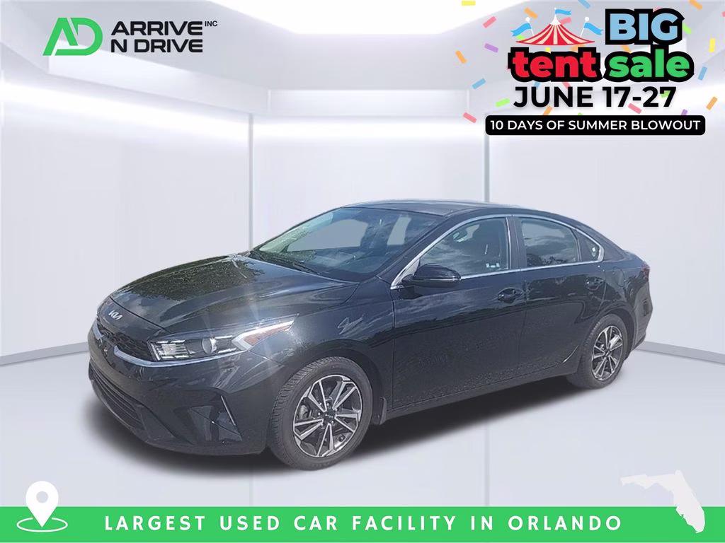 2023 Aurora Black Kia Forte GT-Line FWD Sedan