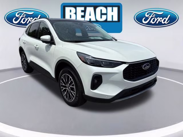 2025 White Metallic Ford Escape Plug-In Hybrid Base FWD SUV