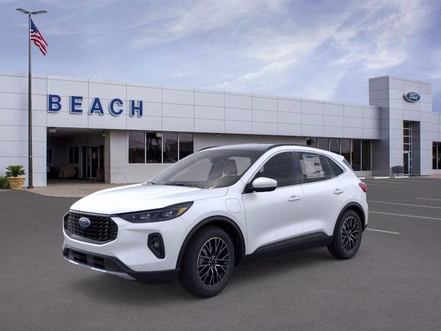2025 White Metallic Ford Escape Plug-In Hybrid Base FWD SUV