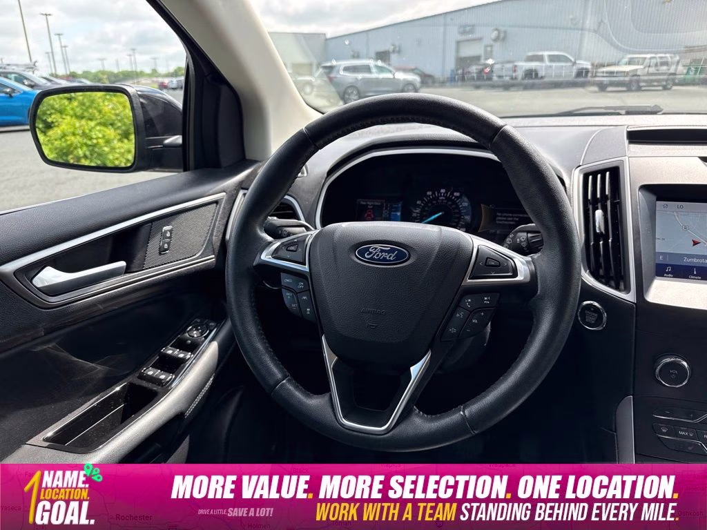 2020 Black Ford Edge SEL AWD SUV
